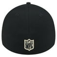 thumbnail image 4 of Men's New Era Black New Orleans Saints Stripes 39THIRTY Flex Hat, 4 of 5
