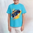thumbnail image 2 of KPOPLK Boys Summer Top Crewneck Short Sleeve T Shirt for 3t 4t 5t 6t 7t 8t 9t Cartoon Graphic Tee Trendy Shirt Size 11-12 Years,Sky Blue, 2 of 4