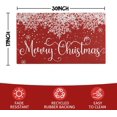 thumbnail image 3 of Christmas Winter Door Mat Outdoor for Front Door Decorations,Red Snowflake Snow Merry Christmas Doormat,Xmas Holiday Welcome Floor Mat Rug for Porch Entrance Farmhouse Decor,30" x 17", 3 of 6