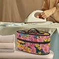 thumbnail image 2 of HELLHERO Travel Iron Carrier Bag Travel Carrying Case Easy to Store and Carry Dog Flowers Pattern Gift, Case Only, 2 of 6