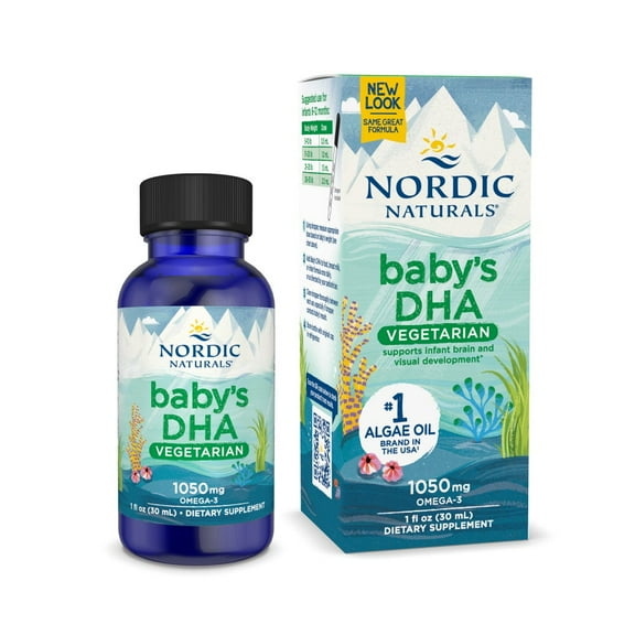 Nordic Naturals Baby's DHA Vegetarian, 835 Mg Omega-3s, Vegan, 1 Fl Oz