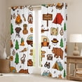 thumbnail image 2 of Erosebridal Kids Camper Black Out Curtains For Travel Trailers,Rustic Adventure Theme Curtains Pack of 2 (42x63 Each) For Boy Men, 2 of 7