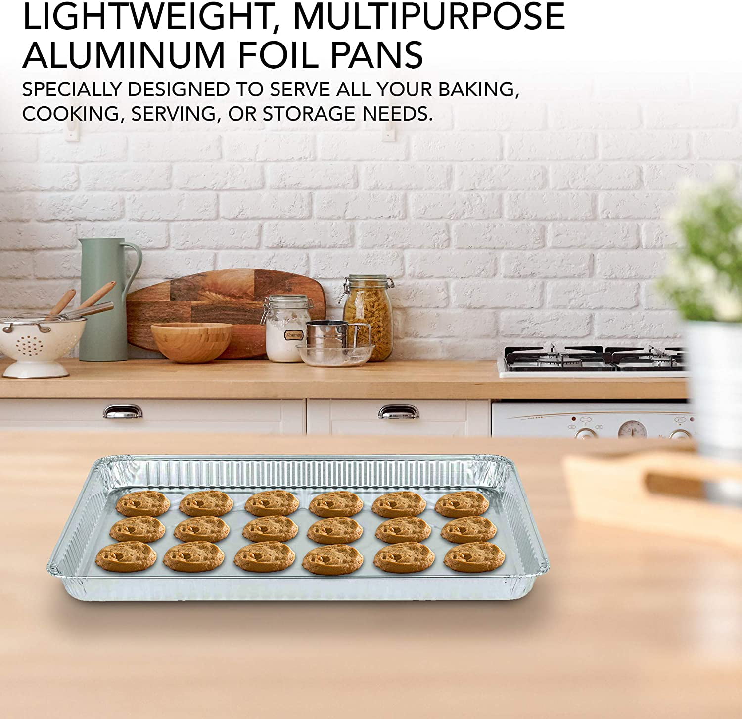 15 Count Stock Your Home Disposable Aluminum Cookie Sheet Baking Pans 