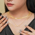 thumbnail image 5 of Juego de Collar JeenMata con 3 Colgantes de Flores Adornadas en Capas Oro Amarillo, 5 of 5