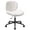 White, variant on Armless Vanity Chair with Wheels, Comfy Velvet Desk Chair, Ergonomic Office Chair with Back for Small Space, Pink