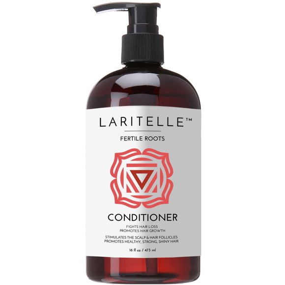 Laritelle Organic Conditioner 16 oz | Fortifying, Strengthening & Rejuvenating | Prevents Hair Shedding, Promotes New Hair Growth | Ayurvedic Herbs, Lavender, Ginger, Rosemary, Patchouli & Cloves
