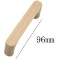 thumbnail image 2 of Gamvdout Wooden Handles for Cupboards 4Pcs Furniture Accessories Beech Varnish Wooden Double Hole Single Hole Wooden Handle Drawer Cabinet Storage Cabinet Handle 128Mm, 2 of 5