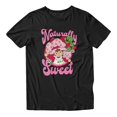 thumbnail image 2 of Strawberry Shortcake Naturally Sweet With Pink Kitty Vintage Men's T Shirt (Black, S-XXXL), 2 of 4