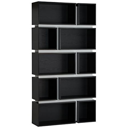 Iohomes Modern Hamble Bookshelf Black And White Walmart Com