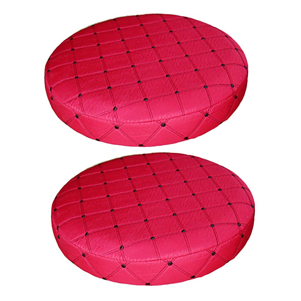 2pcs 35cm Removable Bar Stool Replacement Cover Round Chair Seat Cover