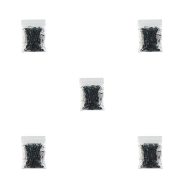 Jumpingount 100X Pin seguro surtido pequeño antioxidante artesanía artesanía ropa mantas diario de la familia negro Type2 NO2