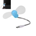 thumbnail image 2 of USB Rechargeable Mini Portable Fan Handheld Travel Folding Fans for Home Office, USB Fan Clip Desk Personal Fan, Table Fans - Blue, 2 of 4