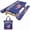 Style B, variant on Tumao 6FT American Flag Picnic Table Cover with Bench Covers and Carrying Bag, 4th of July Waterproof Windproof Camping Rectangle Tablecloths, Washable Polyester Cover for Patio Indoor Outdoor