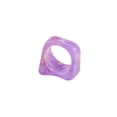 thumbnail image 4 of Geométricos Gruesos Coloridos Con Diseño De Mármol, Anillos Acrílicos, Regalo De Joyería Para Mujeres Y Niñas 3 Anillos Sweethay AP005613-00, 4 of 6