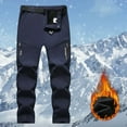 thumbnail image 3 of OGLCCG Men's Snow Ski Pants Winter Thicken Warm Waterproof Insulated Winter Hiking Snowboarding Pants Fleece Lined Snow Trousers with Pockets, 3 of 4