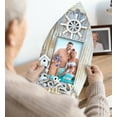 thumbnail image 4 of CoTa Global Baja Boat Frame - 4x6 White Distressed Wood Beach Photo Frame for Summer Vacation Memory, Handmade Tropical Nautical Picture Frame for Tabletop and Ocean Decor - 12.25 Inches, 4 of 7