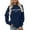 Dark Blue, variant on C'est La Vie Paris Sweatshirts for Women Oversized Letter Graphic Crewneck Tops Casual Drop Shoulder Long Sleeve Pullover Sweatshirt Fashion Streetwear Workout Outfits Sky Blue XL