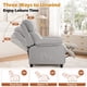 thumbnail image 3 of Korser Sillón Reclinable Push Back Con Bolsillos,Pequeño Para Espacios Reducidos,Lino,Gris Claro, 3 of 7