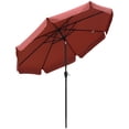 thumbnail image 1 of Outsunny 8.5 ft Outdoor Patio Umbrella with Tilt and Crank for Deck Garden, 1 of 10