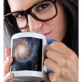 thumbnail image 2 of 3drose, Galaxy and Nebula - Spiral Galaxy Messier 74, 15oz Two-tone Blue Mug, 2 of 6