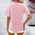 thumbnail image 4 of Mittory Womens Summer Tops Oversized T Shirts Short Sleeve with Pocket Blouses for Women Dressy Casual Work Outfits, 4 of 4