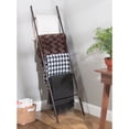 thumbnail image 5 of mDesign Metal Blanket & Towel Wall Ladder Rack for Bedroom/Bathroom - Bronze, 5 of 8
