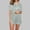 Green, variant on Hrsba Fashion Print Turn Down Collar Pajama Set for Women Short Sleeve 2 Piece Summer Soft Breathable Ladies Sleepwear Nightwear Set