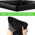 thumbnail image 2 of GIXUSIL 10Pcs 9 x 9 Inch Plastic Square Plant Saucer Large Square Plant Tray Planter Water Tray Garden Plant Pot Drainage Dish Thick Water Receiving Tray for Pots Base Indoor and Outdoor, Black, 2 of 6