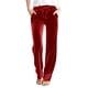 thumbnail image 2 of Karight Women Velour Pants Soft Velvet Sweatpants Straight Leg Athletic Joggers Casual Lounge Pajama Pants with Pockets, 2 of 5