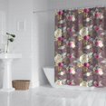 thumbnail image 2 of Pioneer Flower Floral Print Pattern Shower Curtain 84"x72" ,Bathroom Decorative Shower Curtains Set with 12 Hooks,Modern Waterproof Washable Shower Curtain, 2 of 6