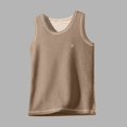 thumbnail image 2 of Dealovy Little Girls Tank Tops Kids Warm Solid Color Vests Crewneck Sleeveless Pullover Base Layer Undershirt, 2 of 7