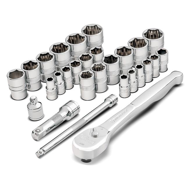 Powerbuilt 240120 Powerbuilt 240120 SAE & Metric Zeon Socket Set for