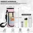 thumbnail image 4 of Bulopur Capybara Print Kids Backpack Set 4 Pcs Pastel Sweet Waterproof Kids School Bag with Lunch Box, Pencil Case and Water Bottle Cover for Kawaii Capybara Lover Girls, 4 of 8