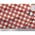 thumbnail image 2 of Soimoi Polyester Crepe Fabric Gingham Check Decor Fabric Printed Yard 42 Inch Wide, 2 of 3
