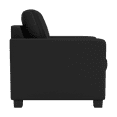 DreamSeat Black Dyno Stationary Club Chair Embroidered Stingray