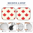 thumbnail image 6 of Disketp 2 Piece Happy Canada Day Pattern Windshield Sunshades,Folding Windshield Sun Shade For Car Suv Trucks Sedan,Blocks Uv Rays Sun Visor Protector-Small, 6 of 7
