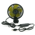 thumbnail image 1 of POINTERTECK Ventilateur de Voiture USB 3 Vitesses Ventilateur de Refroidissement de Voiture Réglable Ventilateur de Refroidissement de Voiture USB Circulateur d'Air Alimenté Ventilateur Électrique Portable avec Feuille Parfumée pour les Voitures Camping Poussette Cuisine Salle de Bains, 1 of 11