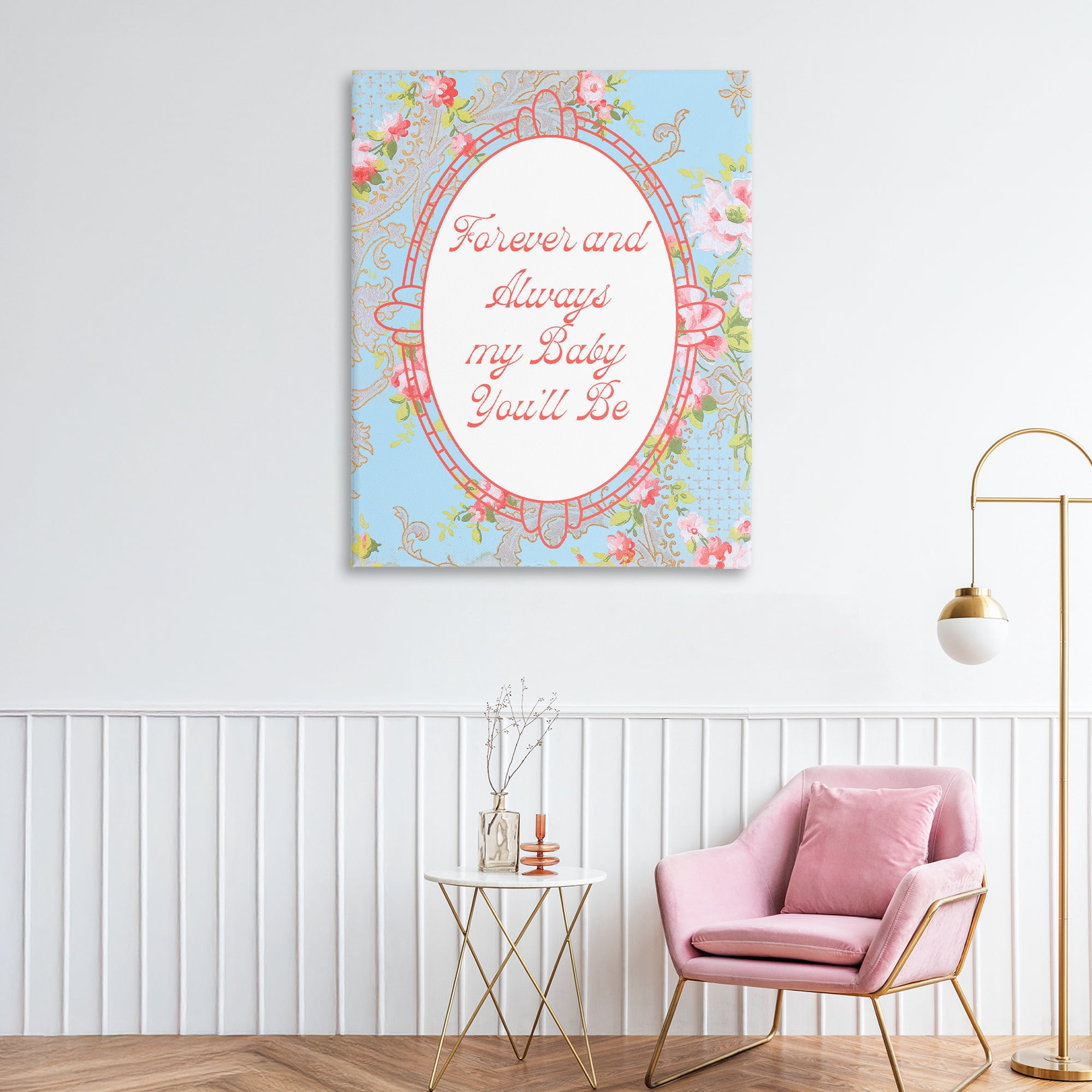 Stupell Industries Forever And Always My Baby Canvas Wall Art, design by Lil' Rue