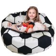 thumbnail image 1 of Football Shaped Storage Bean Bag Chair Cover Plush Toy Organizer zhangyuxiang LED, 1 of 2