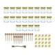 thumbnail image 1 of 20x Frascos de Vidrio Pequeños de 1.5oz con Cucharas de Madera, Colgantes de y Cuerda Decorativa Frascos Hexágonos Transparentes Frascos de, 1 of 8