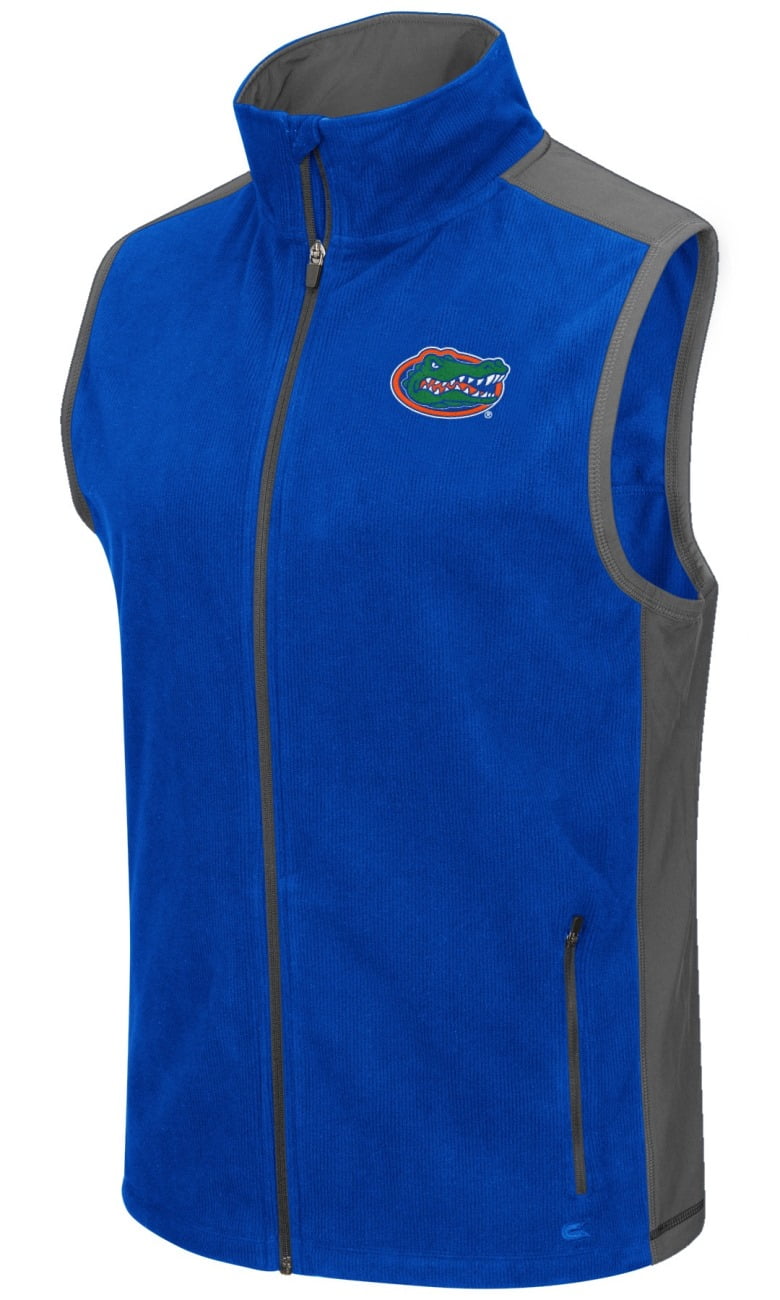Florida Gators NCAA "Mesa" Full Zip Men's Polar Fleece Vest by Colosseum