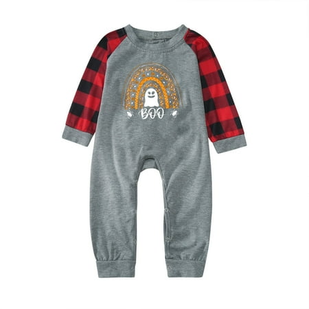 

Family Halloween Pajamas Matching Womens Plaid Pajamas Soft Christmas Long Sleeve Sleepwear Sets