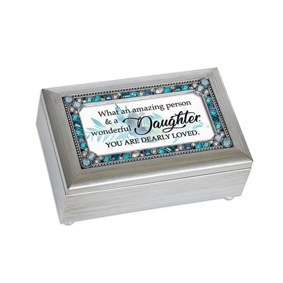 Cottage Garden PJ316C 4 x 2 in. Daughter, What An Amazing Person Music Box
