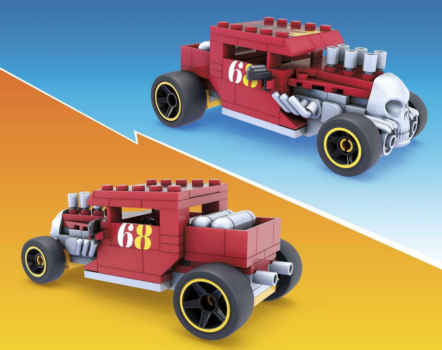 Mega Construx Hot Wheels Bone Shaker Construction Set, Building Toys for Kids - 118 Pieces