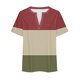 thumbnail image 4 of Plus Size Mujeres Blusas Cuello en V Casual Suelto Verano Blusa de Manga Corta para el Uso Diario Y Casual, 4 of 5
