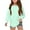 Mint Green, variant on vdgthytj Girls Long Sleeve Tunic Tops 2025 Kids Cute Ruffle Cuffs Crew Neck Eyelet Shirts Blouse 6-14 Years