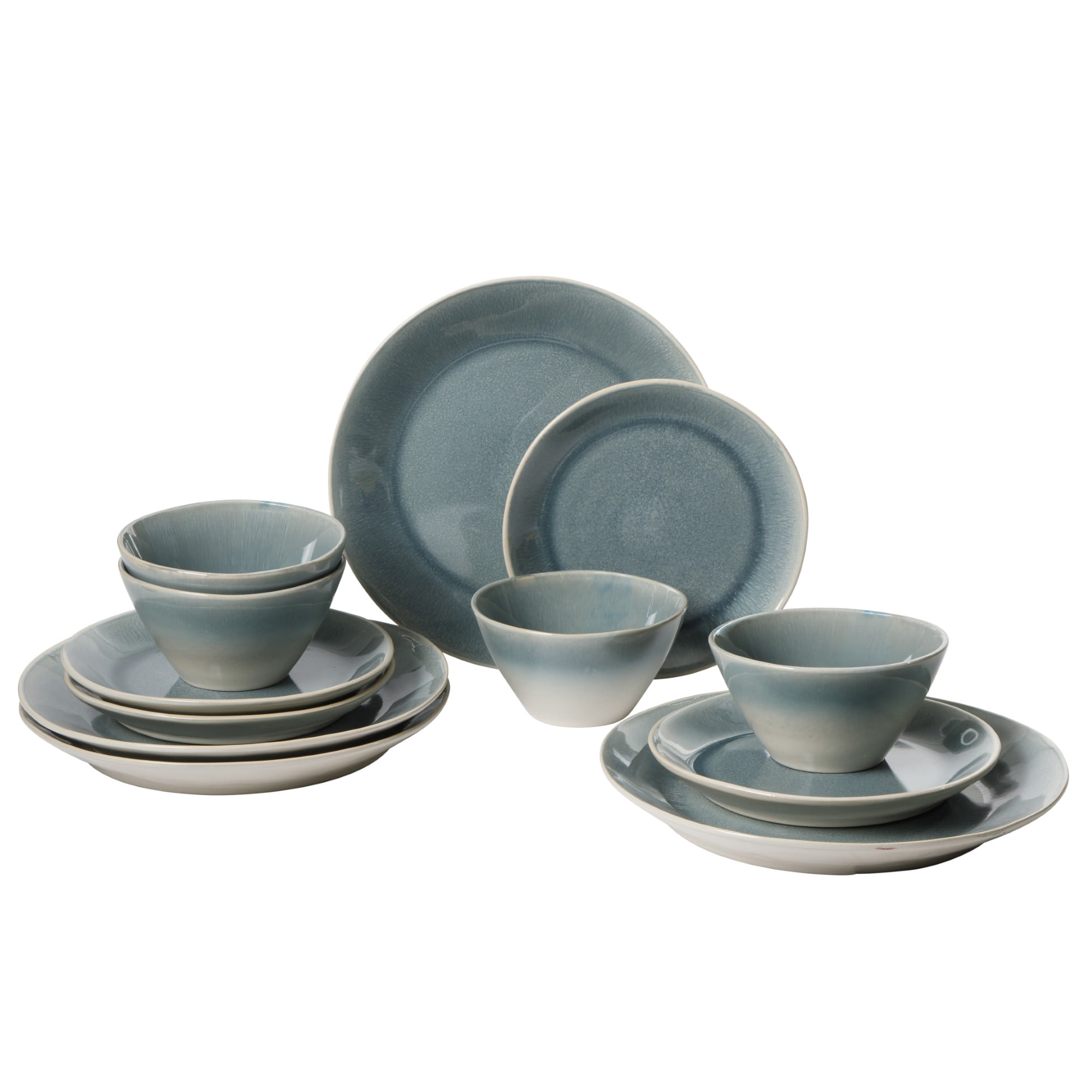 Gibson Elite Bella Galleria 16 Piece Reactive Glaze Dinnerware Set