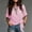 Pink women knot front t shirt a1, variant on SSZMDLB Women Round Neck Short Sleeve Knot Front Plaid Casual Basic Tshirt Holiday Summer Tops Cropped Tee Blouse Loose Fit Vacation Outfits, Green XL