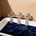 thumbnail image 7 of Rijanmt Easter Hollowed Out Cross Handcraft Diy Pendant,Stainless Religious Easter Cross Decoration For Christianity Home Gift Decor,Easter Basket Stuffers And Small Tree Ornament,1.18*1.57",Silver, 7 of 7