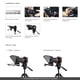 thumbnail image 4 of Telepromter Teléfono inteligente / tableta / cámara réflex digital Apuntador de teleprompter con control remoto Adaptadores de lentes Paño de limpieza Admite lentes de gran angular para Speech Stage T Besview Telepromter, 4 of 7
